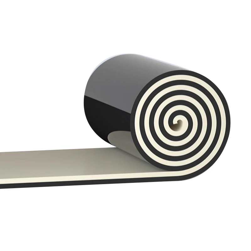 High-density rubber acoustic sheet supplied in roll form