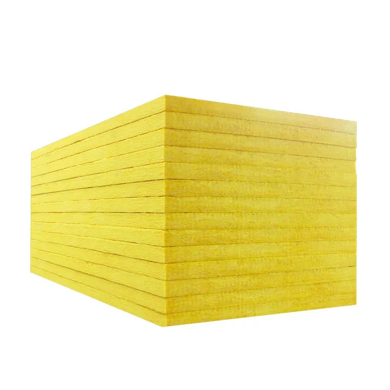 Fire resistant glass wool insulation board