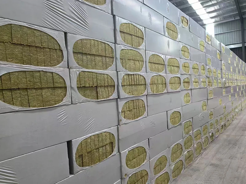 Exterior wall rock wool board