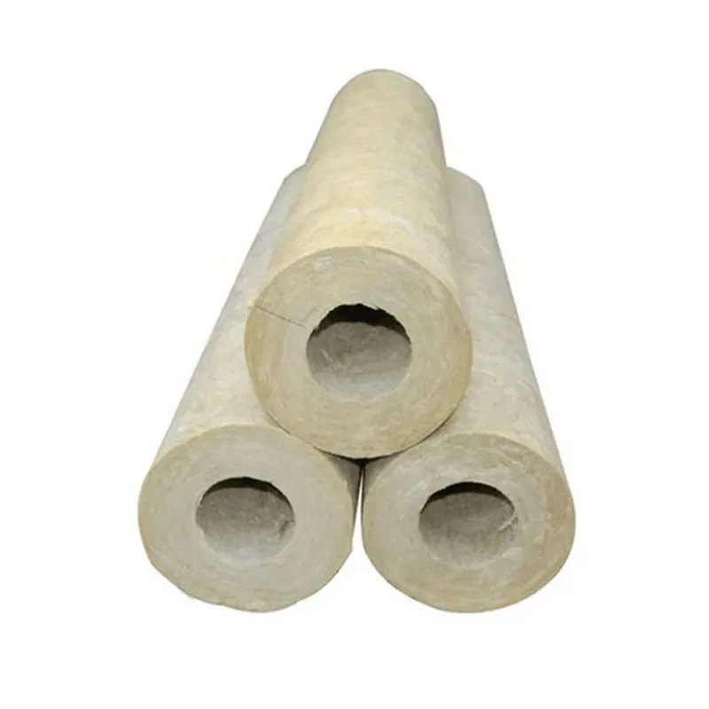 Rock wool pipe insulation