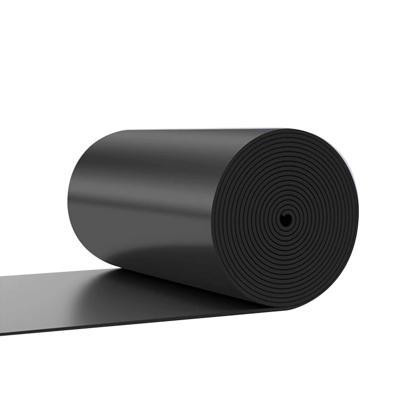 Black automotive acoustic and thermal mat roll