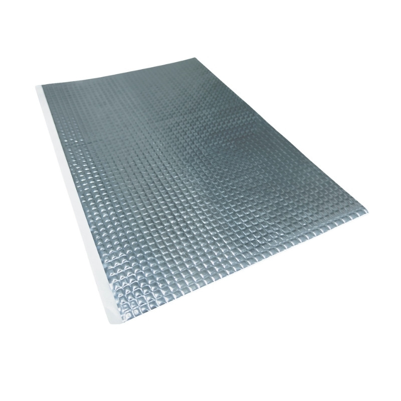 Silver embossed automotive vibration damping sheet