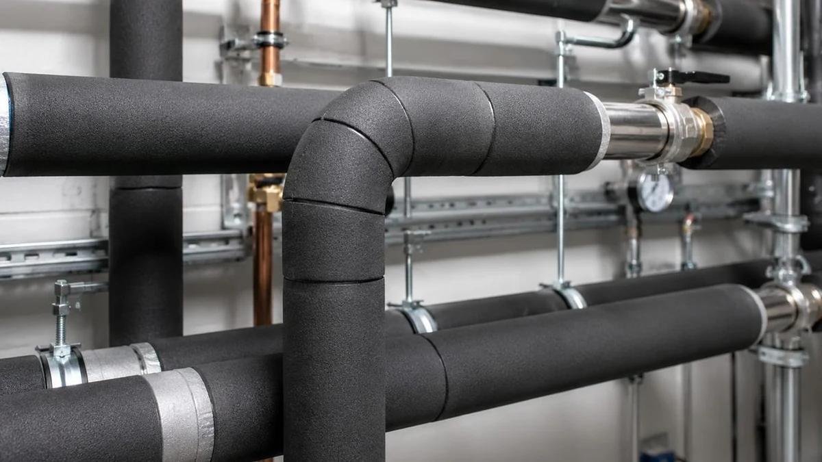 Condensation detail at cold pipe insulation joints