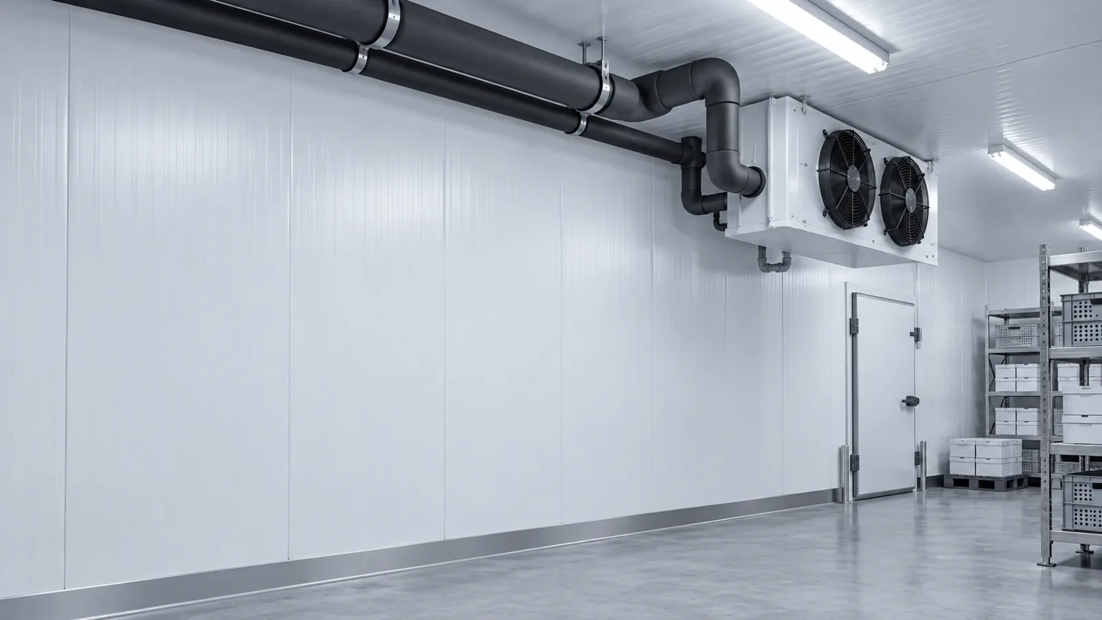Cold storage insulation materials for industrial refrigeration equipment and piping