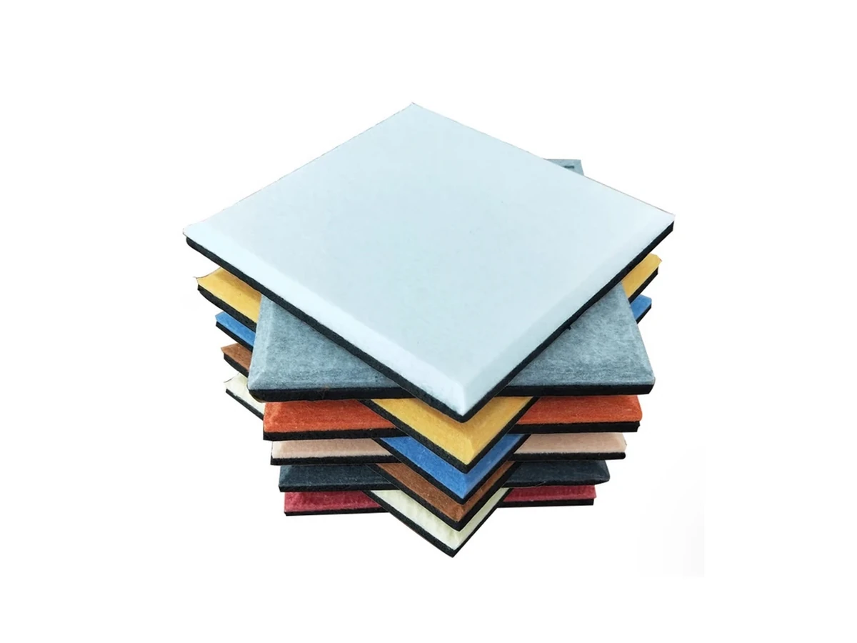 Polyester fiber acoustic panels for studio wall and ceiling treatment
